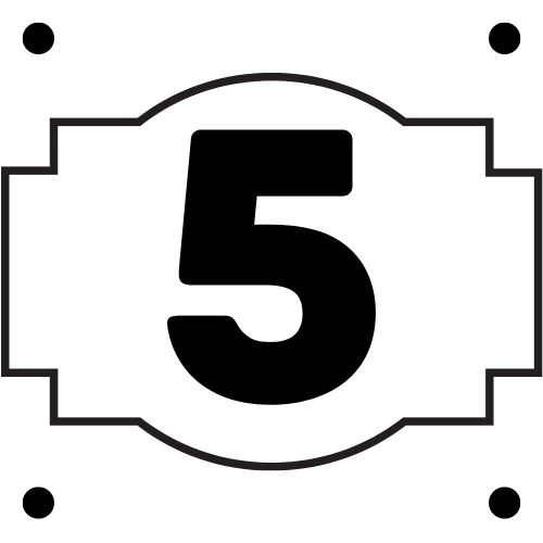Házszám tábla 4