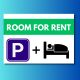 Room for rent tábla