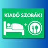 Kiadó szobák tábla