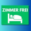 ZIMMER FREI tábla grafikával