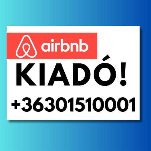 Airbnb kiadó tábla
