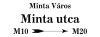 Egyedi utcanév tábla alap