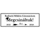Egyedi utcanév tábla ballagásra